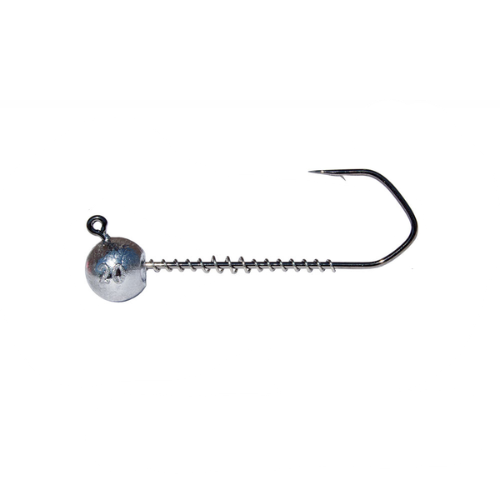 Barbarian Angular Wide Gap Jig Heads 6/0 with 125° Eye Angle & Spring Keeper – 3 Pack