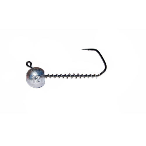 Barbarian Angular Wide Gap Jig Heads 3/0 with 125° Eye Angle & Spring Keeper – 3 Pack