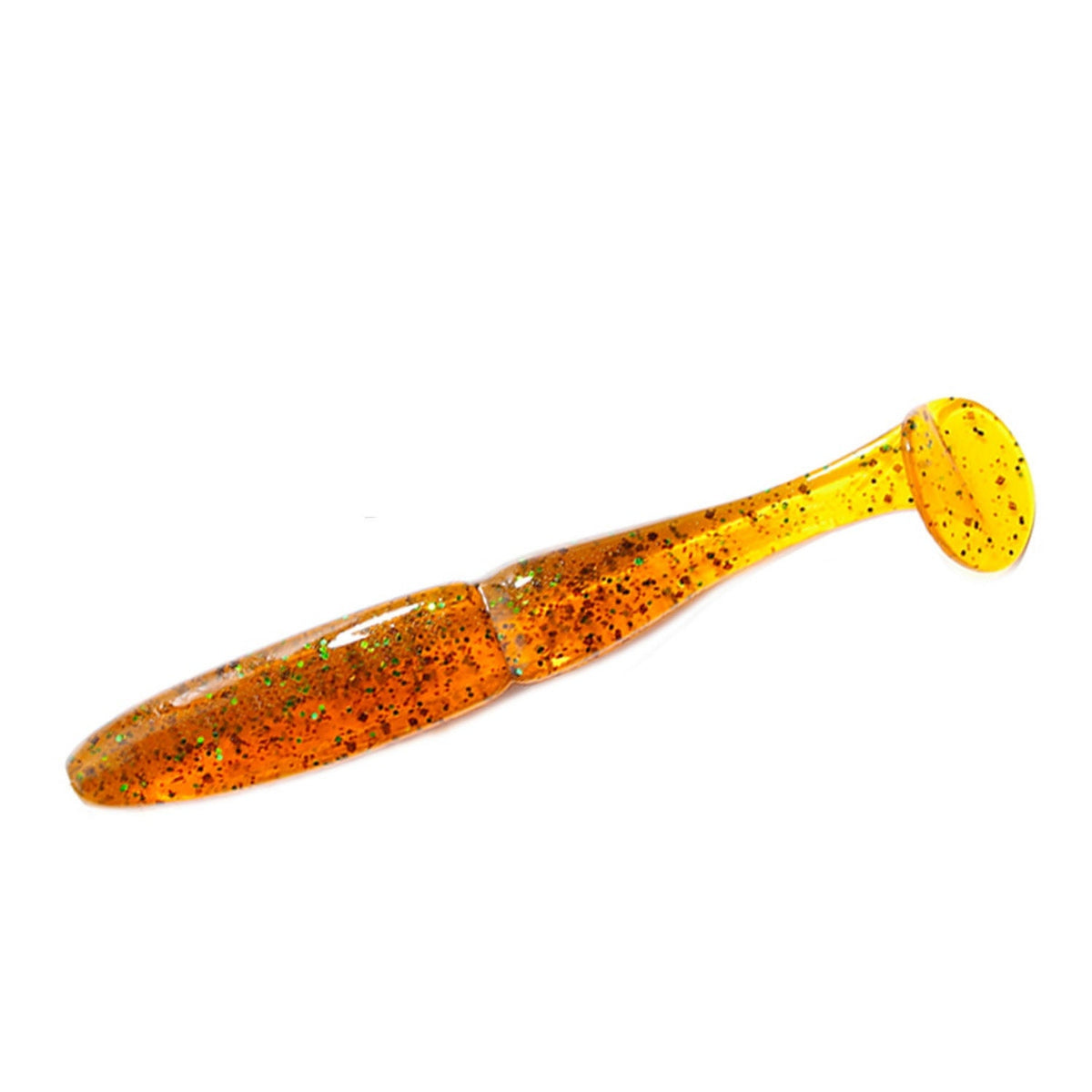 Slim Shad 3.3-inch Motor Oil paddle tail swimbait soft plastic lure with a slim baitfish profile and subtle tail kick.