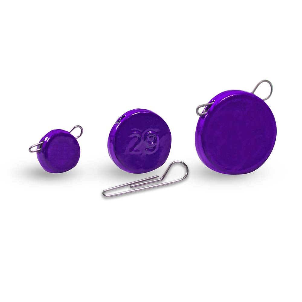 FishTrailCo Eccentric Purple Quick-Change Articulated Jig Weights