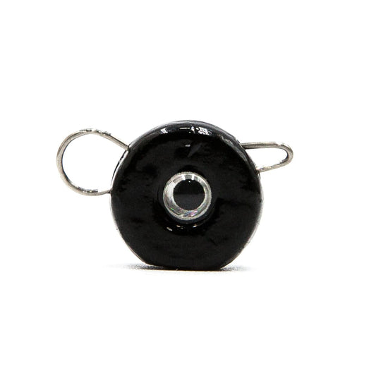 FishTrailCo Silvereyes Eccentric Clip Sinker Вlack – Painted 3D Eye Jig Weight (10-Pack)