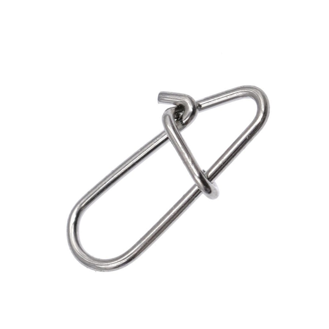 Intech Drop Snap nickel fishing snap on a white background