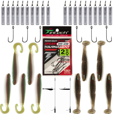 Drop Shot Finesse Kit — 4″ Baits + Free Spear #2