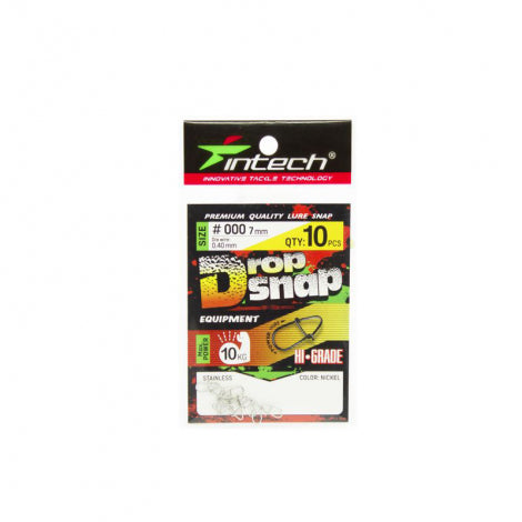 Intech Drop Snap Nickel Fishing Snaps