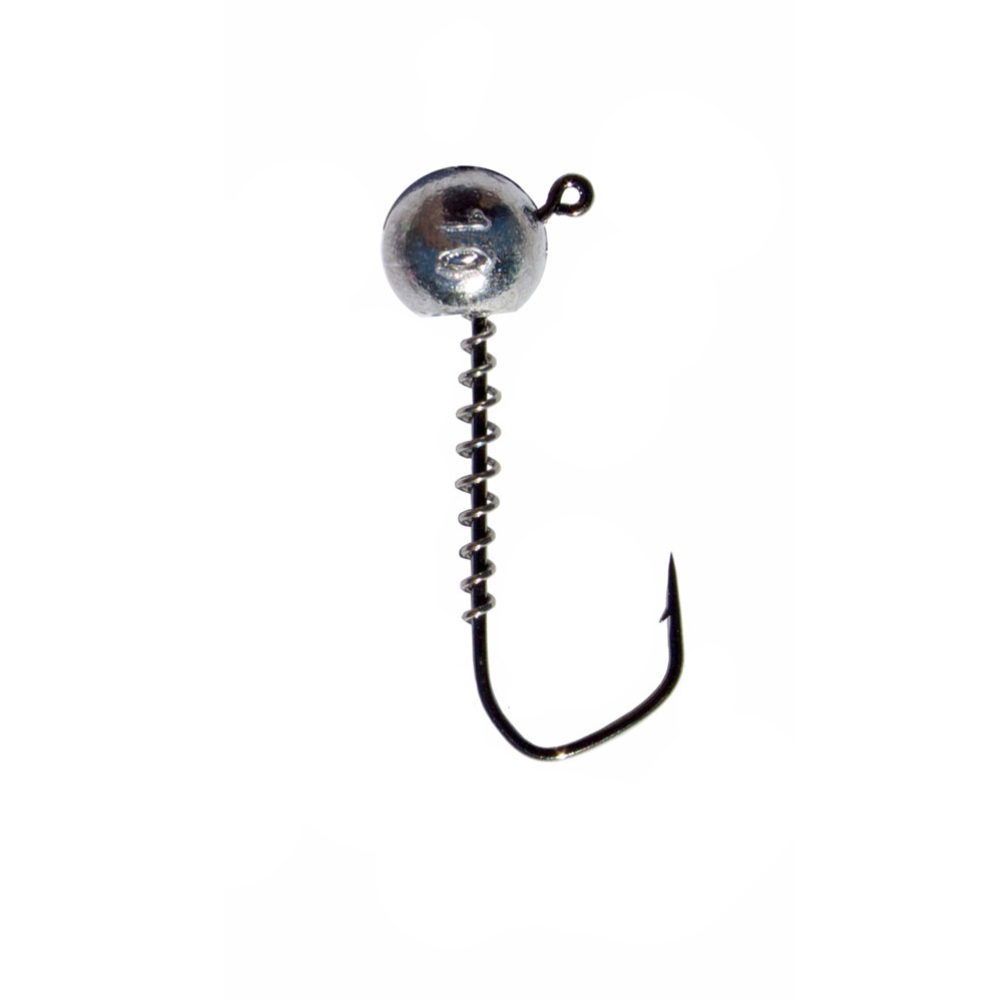 Single Barbarian Angular Wide Gap Jig Head with 125-degree hook angle and spring keeper