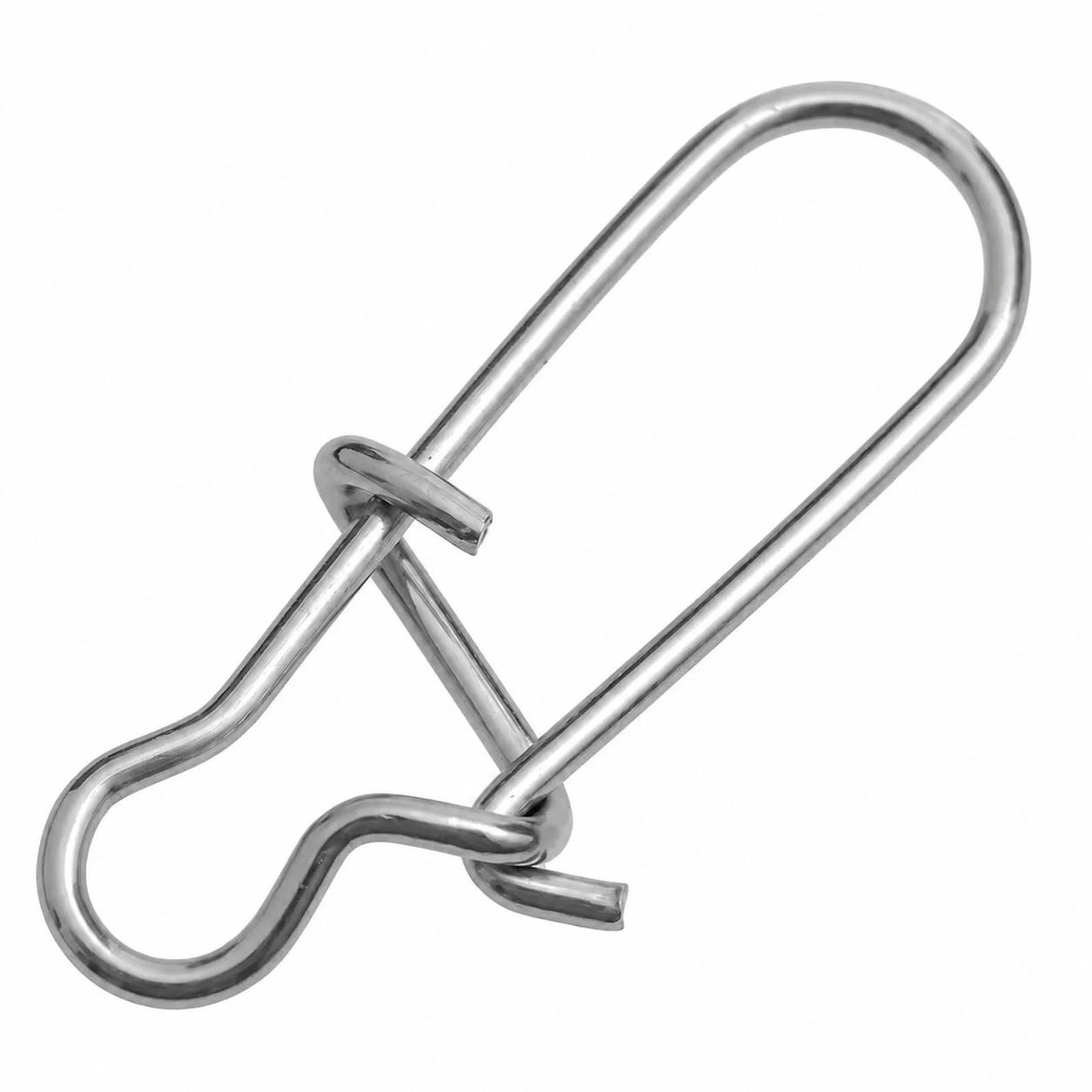Intech Quick Lock Snap nickel fishing snap on a white background