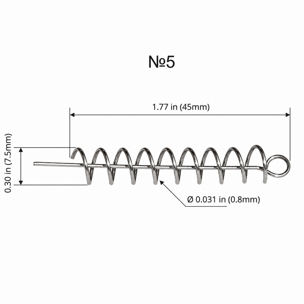 Bait Screws for Soft Plastic Fishing Lures