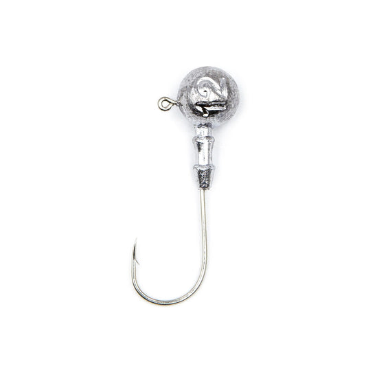 Fishing hook with a bobber on a white background