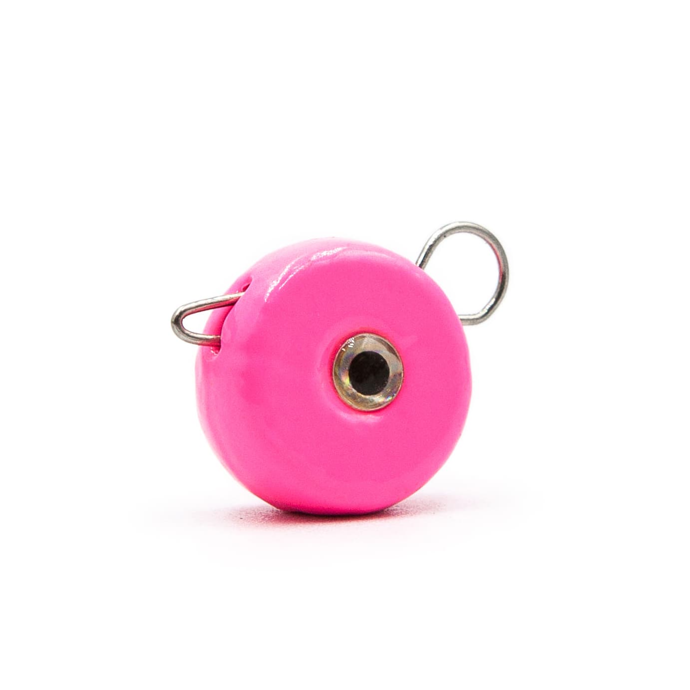 Pink quick-change weights for free-swinging soft plastic presentations