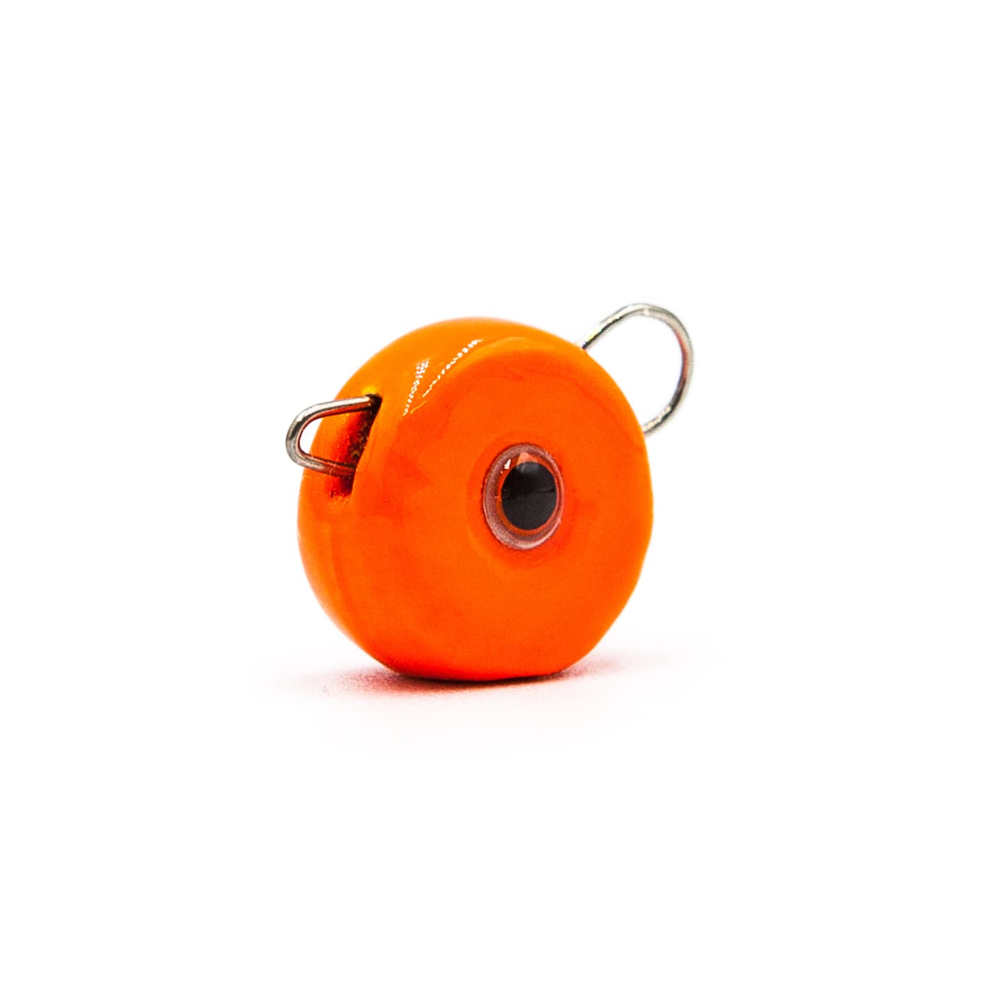 Orange quick-change weights for free-swinging soft plastic presentations