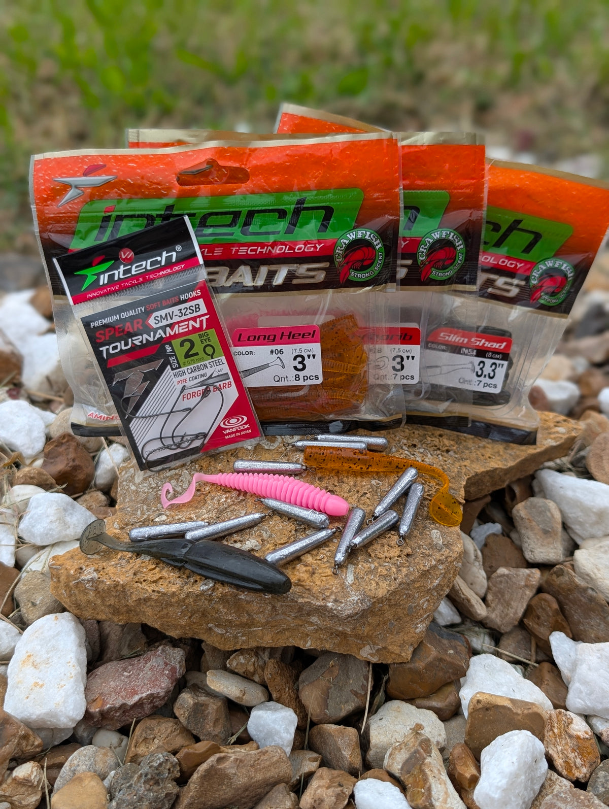 Drop Shot Finesse Kit — 2″–2.5″ Baits + Free Spear #6