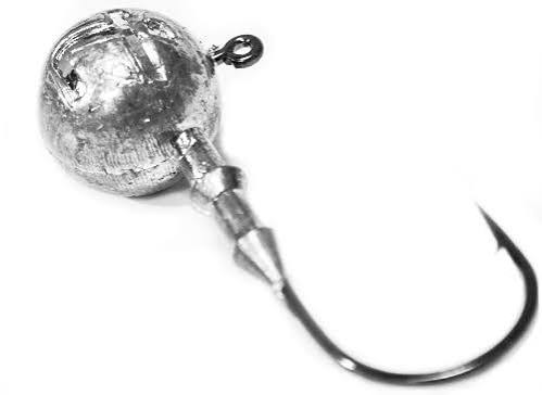 Intech Big Game Puncher round jig head with wide-gap hook and double-collar keeper