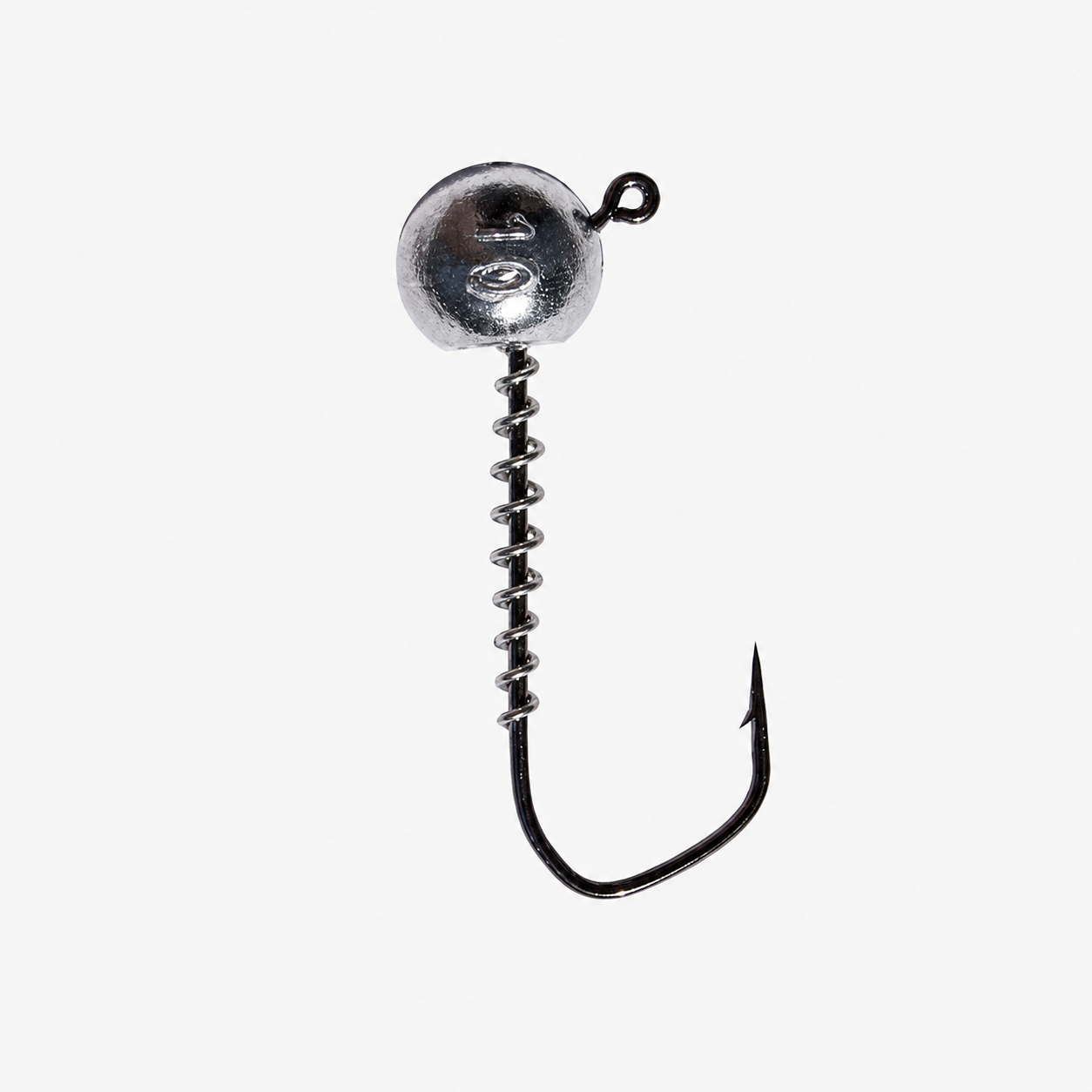 Single Barbarian Angular Wide Gap Jig Head with 125-degree hook angle and spring keeper
