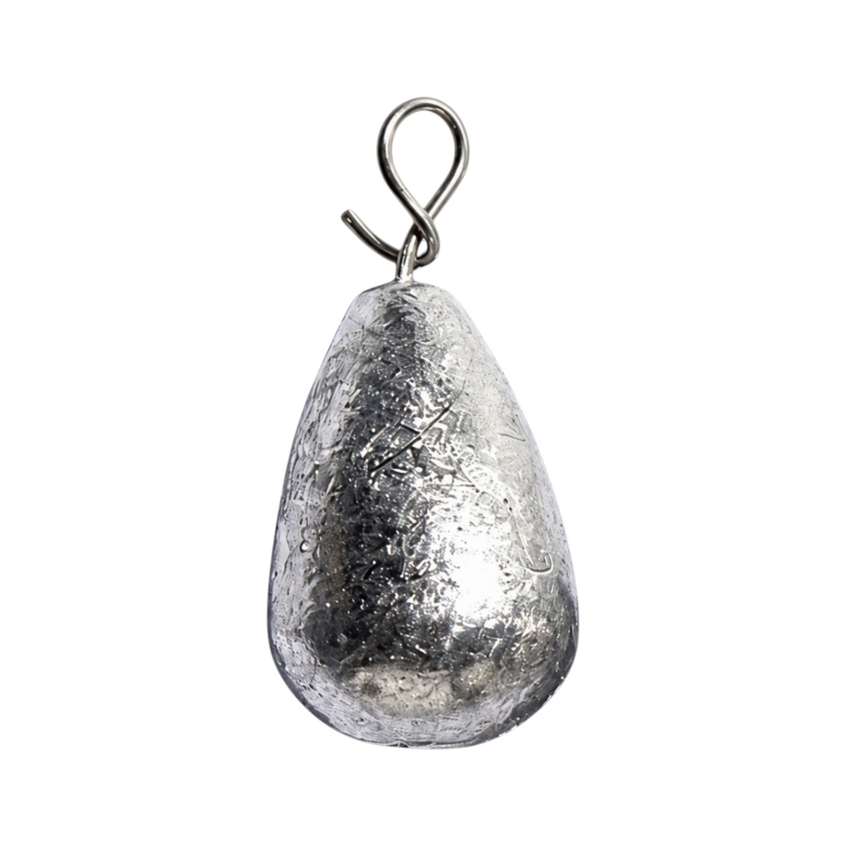 Single FishTrailCo 17g Fastach weight for Jika and free rigs, with a teardrop body and quick-change attachment loop.