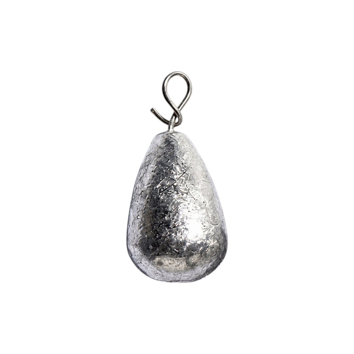 Single FishTrailCo 5g Fastach weight for Jika and free rigs, with a teardrop body and quick-change attachment loop.