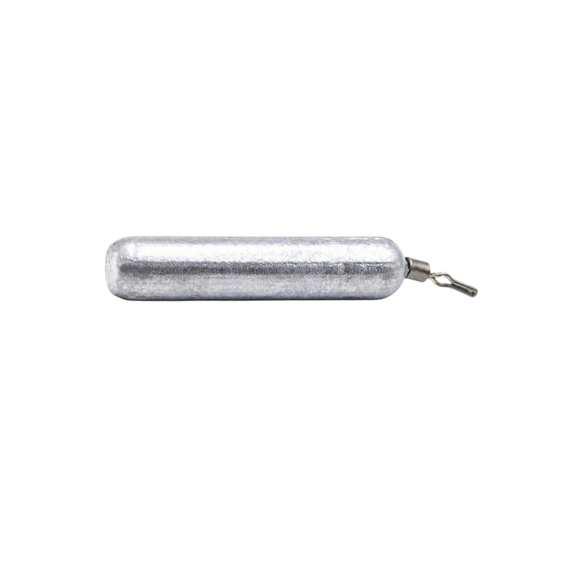 Single FishTrailCo 10g Skinny Drop Shot weight with an unpainted cylindrical lead body and quick-change line clip.