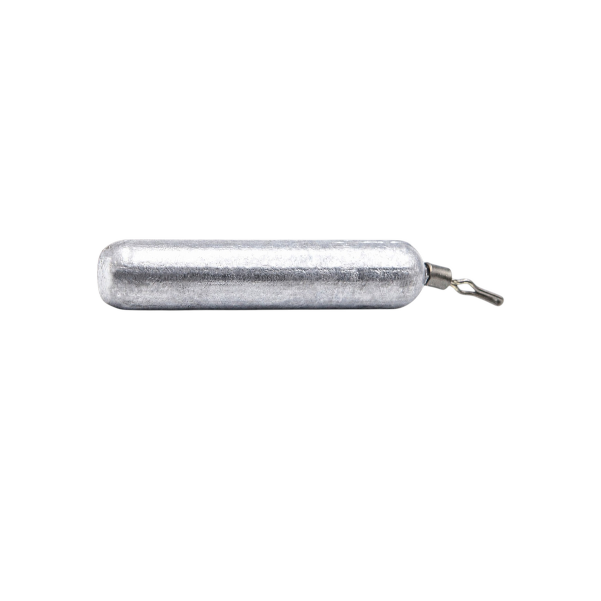 Single FishTrailCo 14g Skinny Drop Shot weight with an unpainted cylindrical lead body and quick-change line clip.
