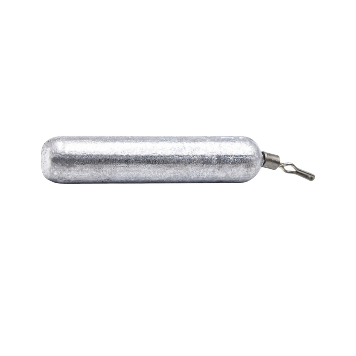 Single FishTrailCo 20g Skinny Drop Shot weight with an unpainted cylindrical lead body and quick-change line clip.