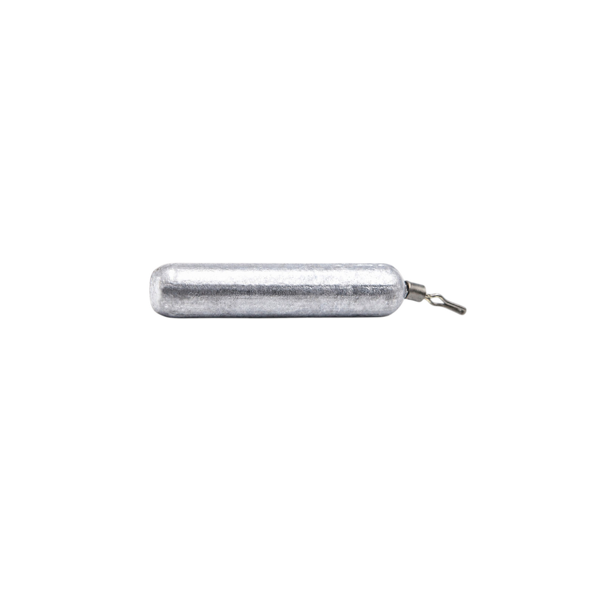 Single FishTrailCo 3g Skinny Drop Shot weight with an unpainted cylindrical lead body and quick-change line clip.