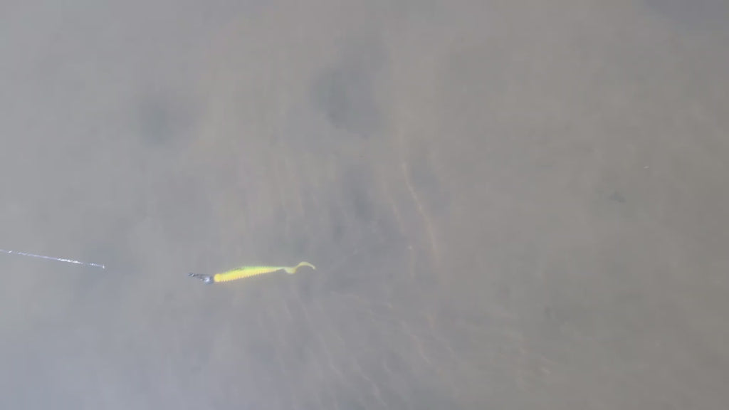 TurboRib 3-inch ribbed twister grub soft plastic lure video showing curly-tail action and ribbed body.