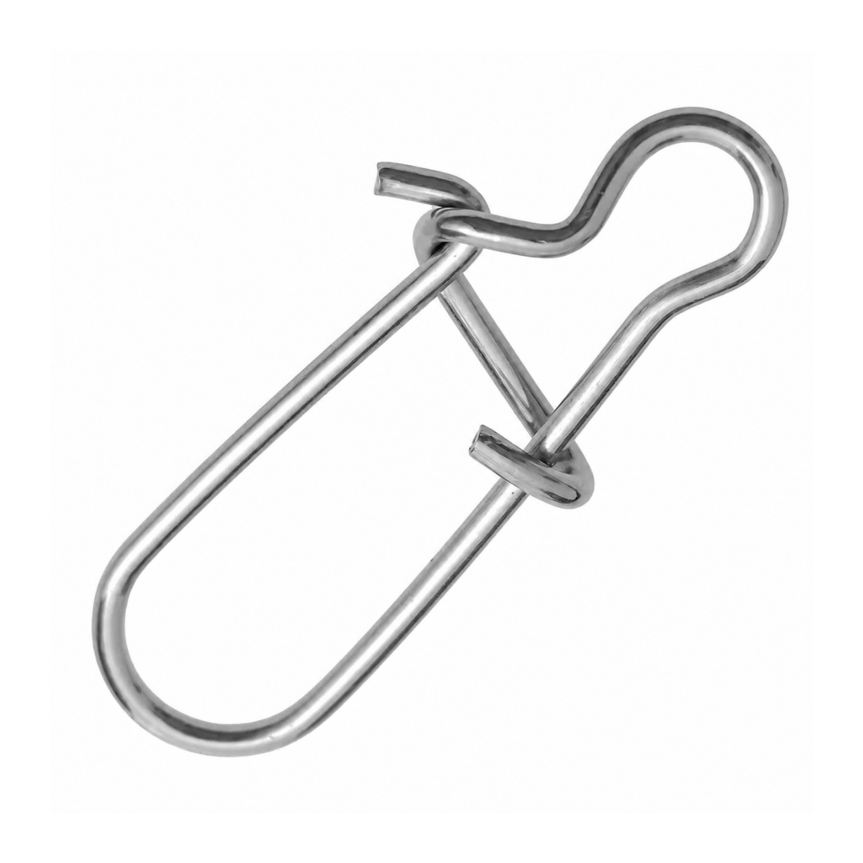 Intech Quick Lock Snap nickel fishing snap on a white background