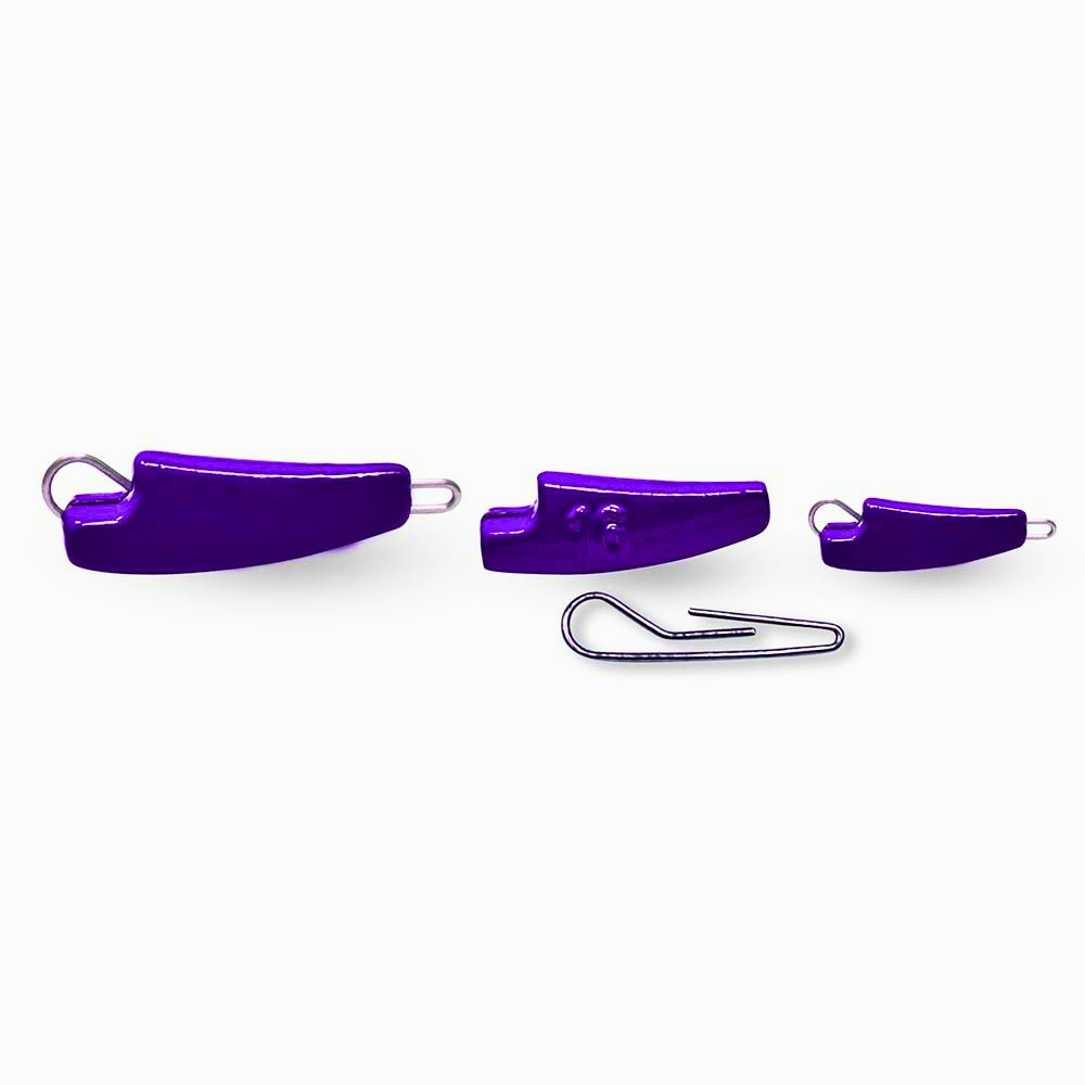 FishTrailCo Easy Rider Purple Quick-Change Articulated Jig Weights