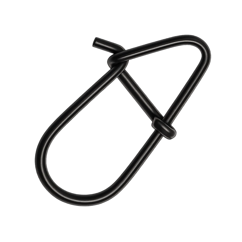 Agrafes de pêche Intech Tournament Drop Snap Noir Mat